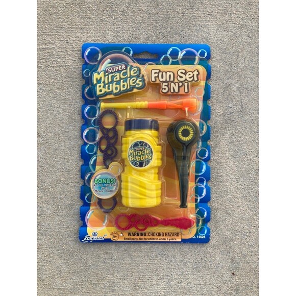 Imperial Toys Vintage Super Miracle Bubbles Fun Set 5 in 1 - Picture 1 of 9